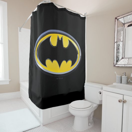 Batman Symbol | Klassisches Logo Duschvorhang (Beispiel)