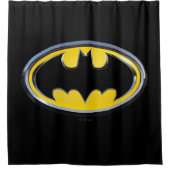 Batman Symbol | Klassisches Logo Duschvorhang (Vorderseite)