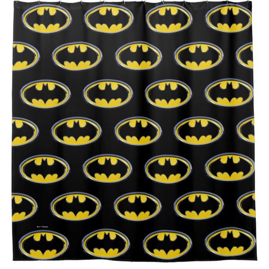 Batman Symbol | Klassisches Logo Duschvorhang (Vorderseite)