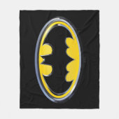 Batman Symbol | Klassisches Logo Fleecedecke (Vorderseite)