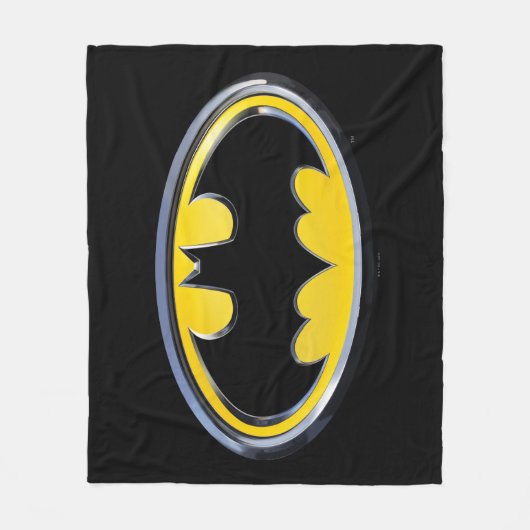 Batman Symbol | Klassisches Logo Fleecedecke (Vorderseite)