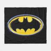 Batman Symbol | Klassisches Logo Fleecedecke (Vorderseite (Horizontal))
