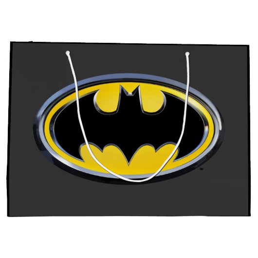 Batman Symbol | Klassisches Logo Große Geschenktüte (Rückseite)