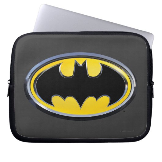Batman Symbol | Klassisches Logo Laptopschutzhülle (Vorderseite)
