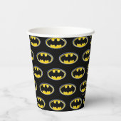 Batman Symbol | Klassisches Logo Pappbecher (Rückseite)