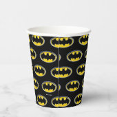 Batman Symbol | Klassisches Logo Pappbecher (Rechts)