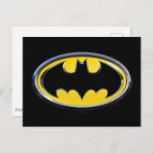 Batman Symbol | Klassisches Logo Postkarte (Vorne/Hinten)