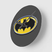Batman Symbol | Klassisches Logo Runde Wanduhr (Winkel)