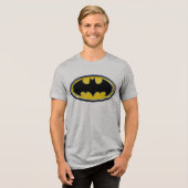 Batman Symbol | Klassisches Logo Tri-Blend Shirt (Vorderseite voll)