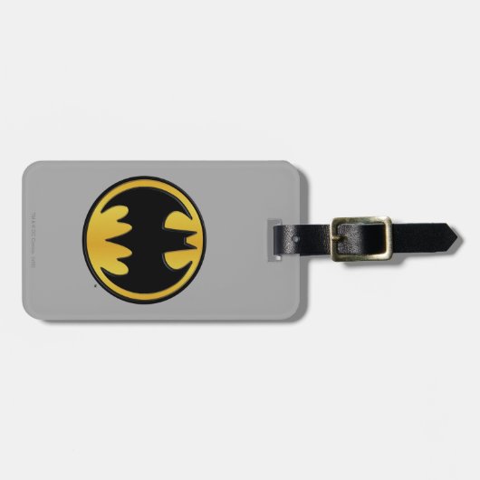 Batman Symbol | Klassisches Round-Logo Gepäckanhänger (Vorderseite horizontal)