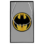 Batman Symbol | Klassisches Round-Logo Kleine Geschenktüte (Rückseite)