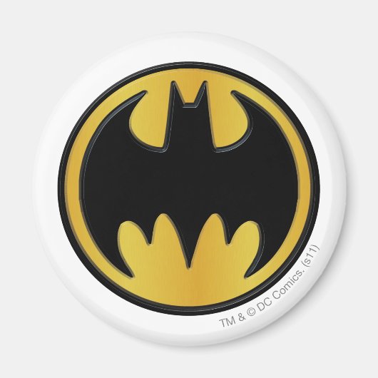 Batman Symbol | Klassisches Round-Logo Magnet (Vorne)