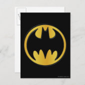 Batman Symbol | Klassisches Round-Logo Postkarte (Vorne/Hinten)