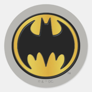 Batman Symbol   Klassisches Round-Logo Runder Aufkleber