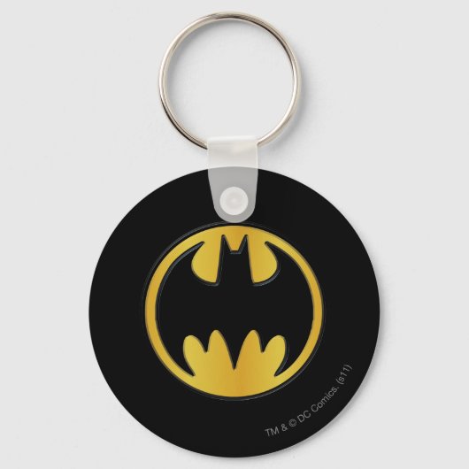 Batman Symbol | Klassisches Round-Logo Schlüsselanhänger (Vorderseite)