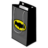 Batman Symbol Kleine Geschenktüte (Vorderseite Schrägansicht)