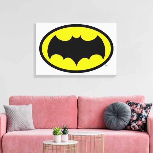 Batman Symbol Leinwanddruck (Insitu (Wohnzimmer))