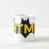 Batman Symbol | Name Gelb/Schwarz Kaffeetasse (Mittel)