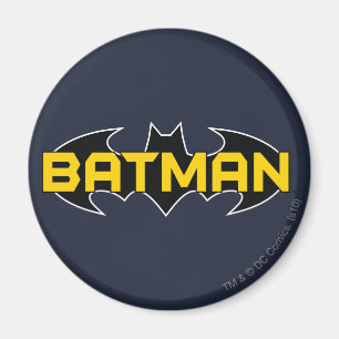 Batman Symbol   Name Gelb/Schwarz Magnet