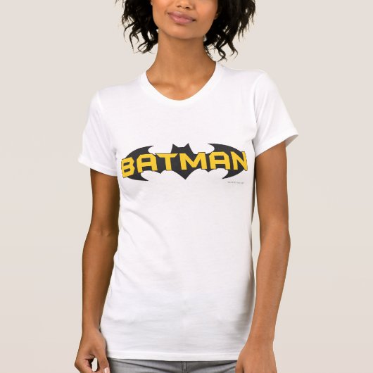 Batman Symbol | Name Gelb/Schwarz T-Shirt (Vorderseite)