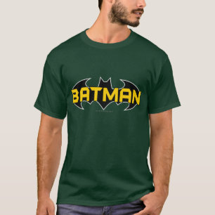 Batman Symbol   Name Gelb/Schwarz T-Shirt