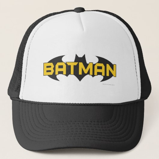 Batman Symbol | Name Gelb/Schwarz Truckerkappe (Vorderseite)