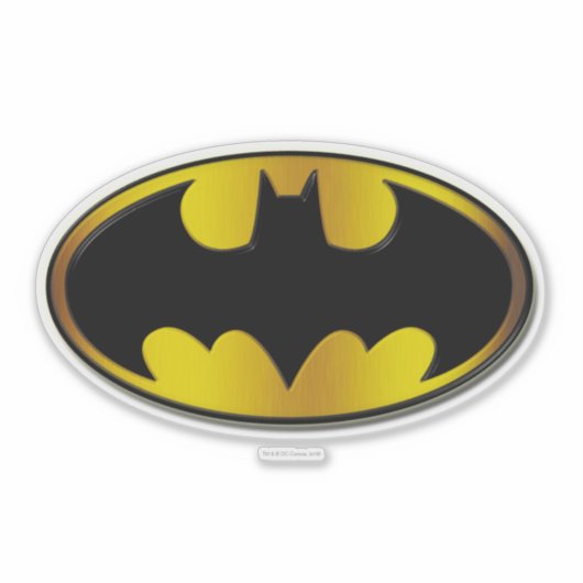 Batman Symbol | Oval Gradient Logo Aufkleber (Vorderseite)