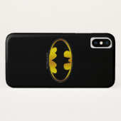 Batman Symbol | Oval Gradient Logo Case-Mate iPhone Hülle (Rückseite (Horizontal))