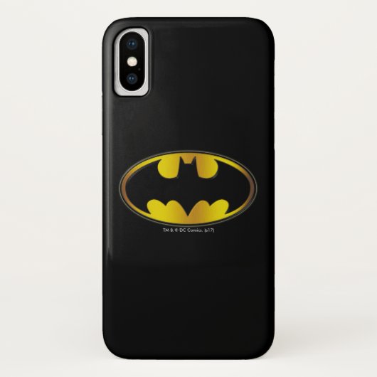 Batman Symbol | Oval Gradient Logo Case-Mate iPhone Hülle (Rückseite)