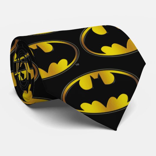 Batman Symbol | Oval Gradient Logo Krawatte (Gerollt)