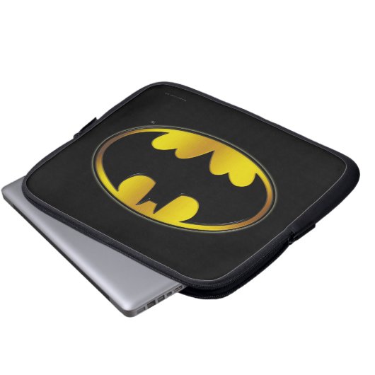 Batman Symbol | Oval Gradient Logo Laptopschutzhülle (Vorne Knopf)