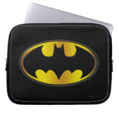Batman Symbol | Oval Gradient Logo Laptopschutzhülle (Vorderseite)