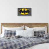 Batman Symbol | Oval Gradient Logo Leinwanddruck (Insitu (Schlafzimmer))