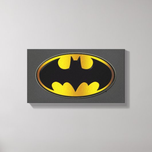 Batman Symbol | Oval Gradient Logo Leinwanddruck (Vorderseite)