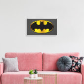 Batman Symbol | Oval Gradient Logo Leinwanddruck (Insitu (Wohnzimmer))