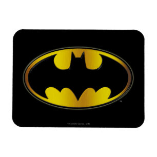 Batman Symbol   Oval Gradient Logo Magnet