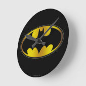 Batman Symbol | Oval Gradient Logo Runde Wanduhr (Winkel)