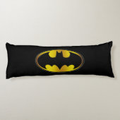 Batman Symbol | Oval Gradient Logo Seitenschläferkissen (Rückseite)