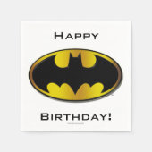 Batman Symbol | Oval Gradient Logo Serviette (Vorderseite)