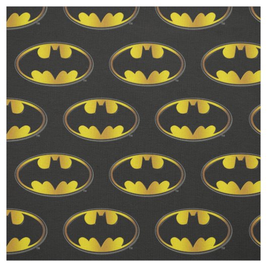 Batman Symbol | Oval Gradient Logo Stoff (Muster)
