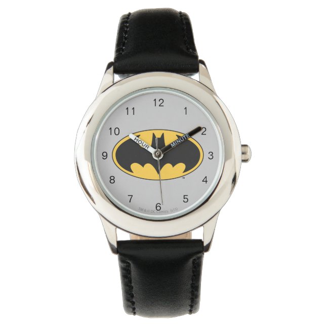 Batman Symbol | Oval Logo Armbanduhr (Vorderseite)