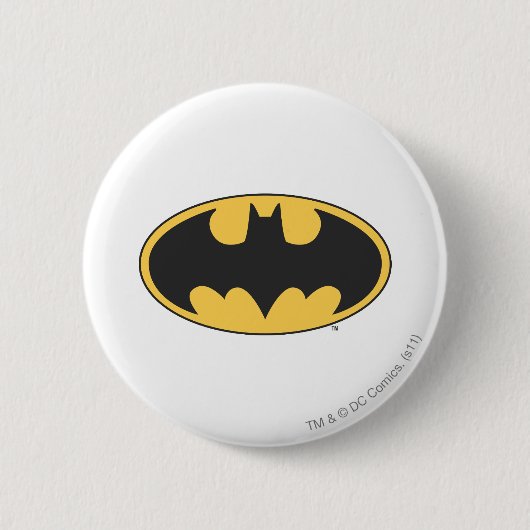 Batman Symbol | Oval Logo Button (Vorderseite)