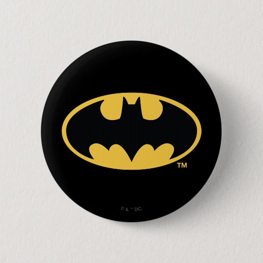 Batman Symbol | Oval Logo Button (Vorderseite)