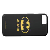 Batman Symbol | Oval Logo Case-Mate iPhone Hülle (Rückseite (Horizontal))