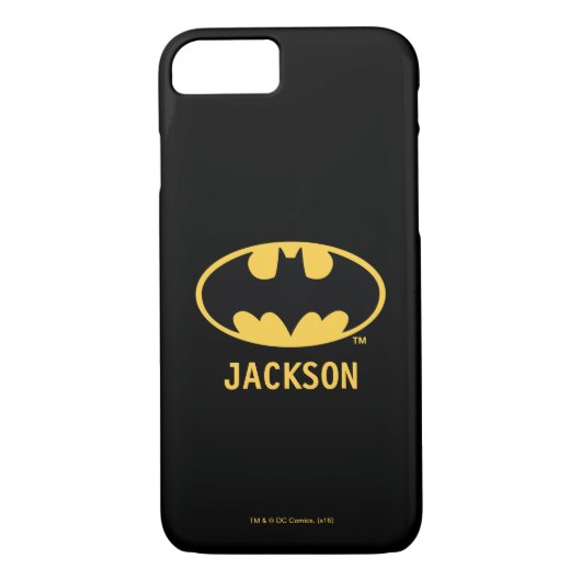 Batman Symbol | Oval Logo Case-Mate iPhone Hülle (Rückseite)