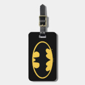 Batman Symbol | Oval Logo Gepäckanhänger (Vorderseite vertikal)