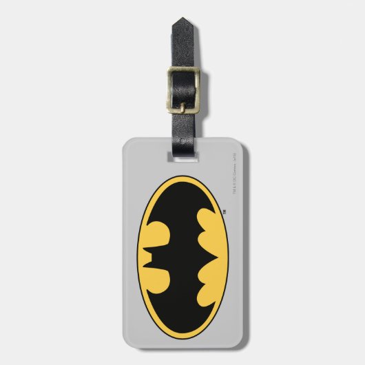 Batman Symbol | Oval Logo Gepäckanhänger (Vorderseite vertikal)