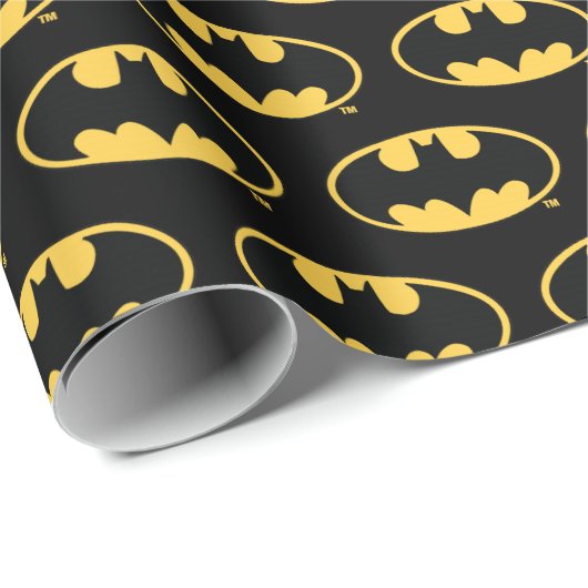Batman Symbol | Oval Logo Geschenkpapier (Rolleneckpunkt)