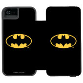 Batman Symbol | Oval Logo Incipio iPhone Geldbeutel-Hülle (Folio Geöffnet)