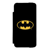 Batman Symbol | Oval Logo Incipio iPhone Geldbeutel-Hülle (Folio Vorderseite)